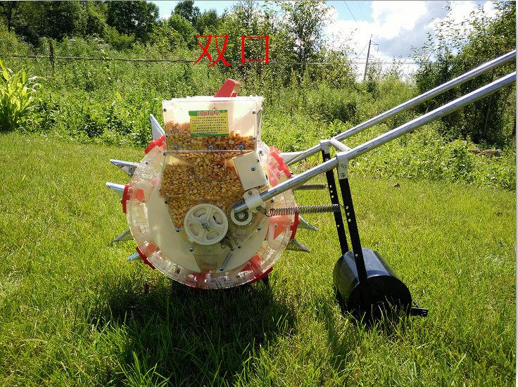 手推式轮滚玉米花生大豆黄豆角播种机点播精播多功能可视种植机器