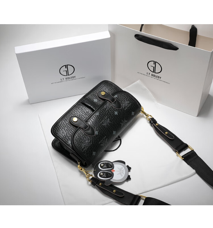 香港itgdledy包包女22款潮感老花邮差包斜挎包粉色香港品牌