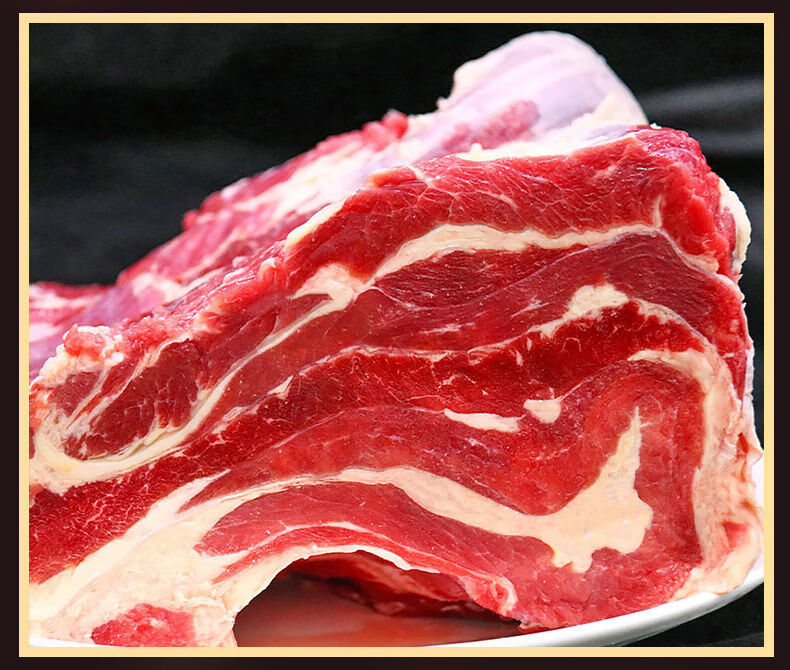 新鲜原切牛腩肉5斤装牛肉冷冻黄牛肉不整切牛腩块整块2斤 原切5斤牛腩