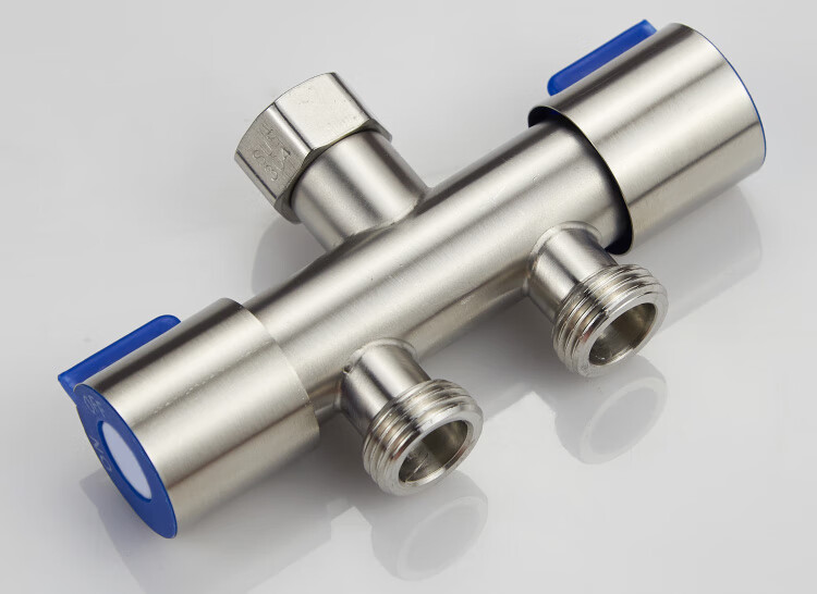 炫敖洗衣机水龙头分流器一分二双出水双头4分水阀一进二出三通转接头