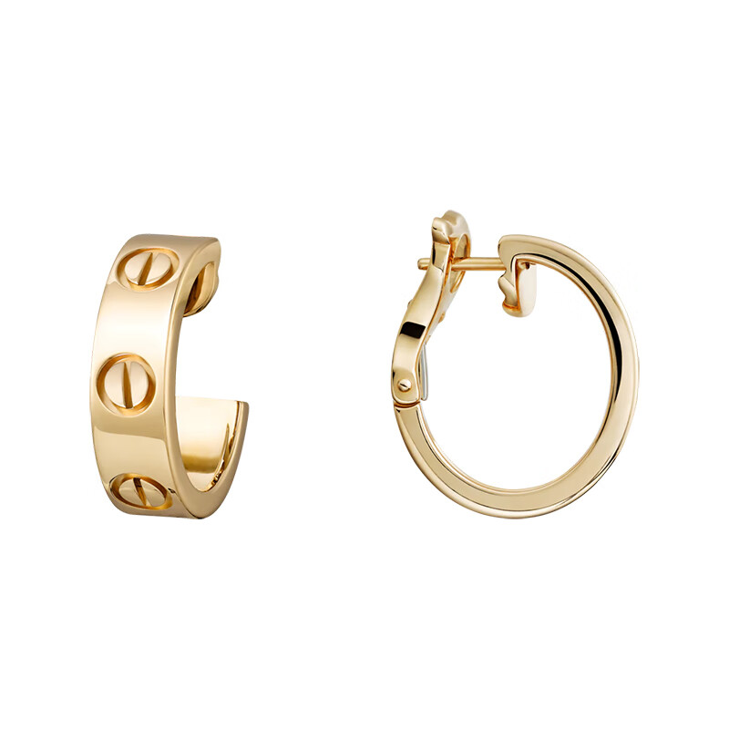 【包税】cartier/卡地亚 经典love系列 18k金黄金经典love耳环 b