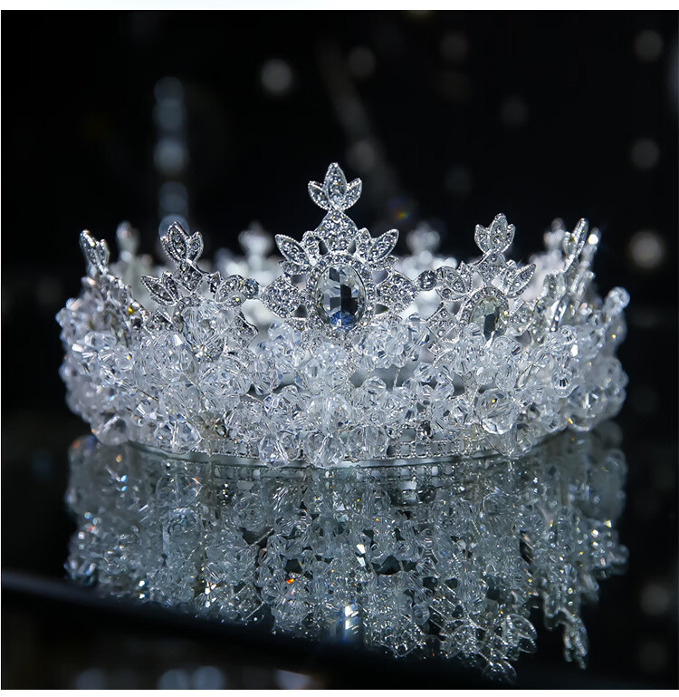 皇冠头饰成人超仙婚纱饰品日韩婚礼新娘造型结婚水晶复古婚纱宴会敬酒