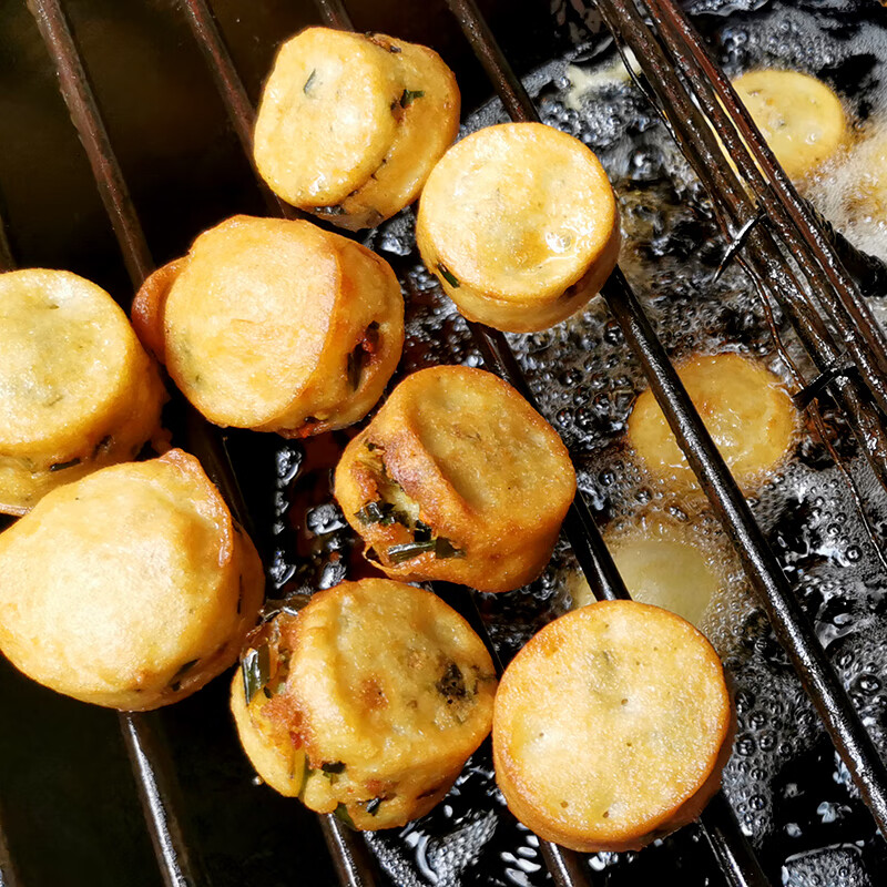 恩施油粑粑 油香儿带葱辣椒酸菜馅 现炸-现发香脆真空保鲜10个装