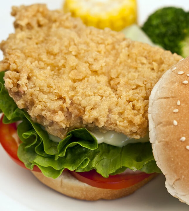 kfc香辣鸡腿堡汉堡包鸡肉冷冻油炸腿排鸡排速冻汉堡肉半成品肉饼