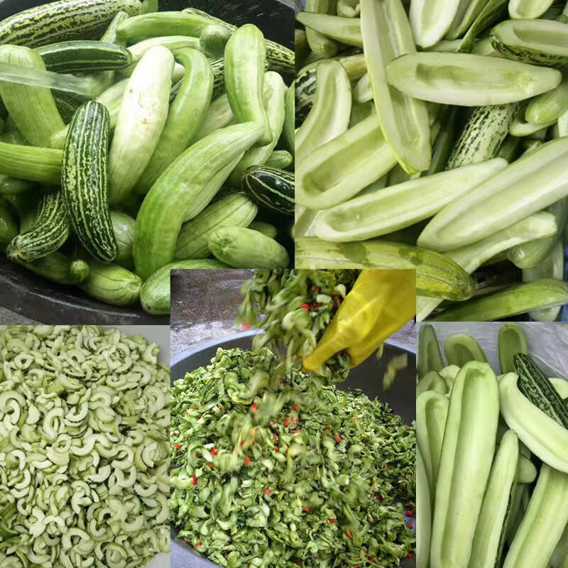 信都小吃地瓜酸广西贺州特产农家自制下饭菜瓜皮酸 3瓶1500克【图片