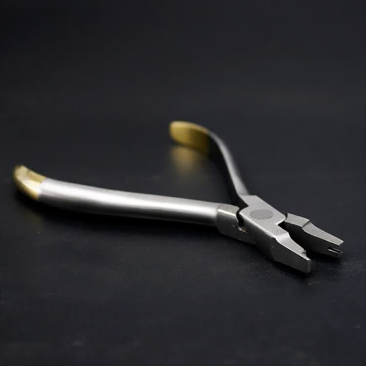 牙科游离牵引钩钳正畸钳夹紧钳不锈钢牵引钩专用钳技工钳游离钩钳