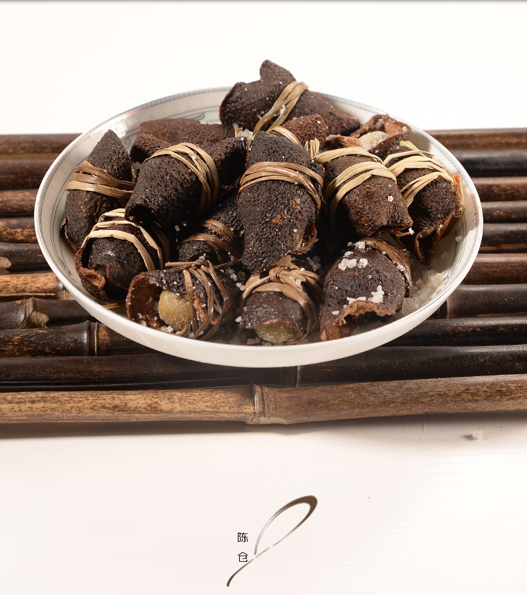 【年货价】广东三宝陈皮咸榄禾杆草正宗新会特产三宝扎十年老陈皮手工