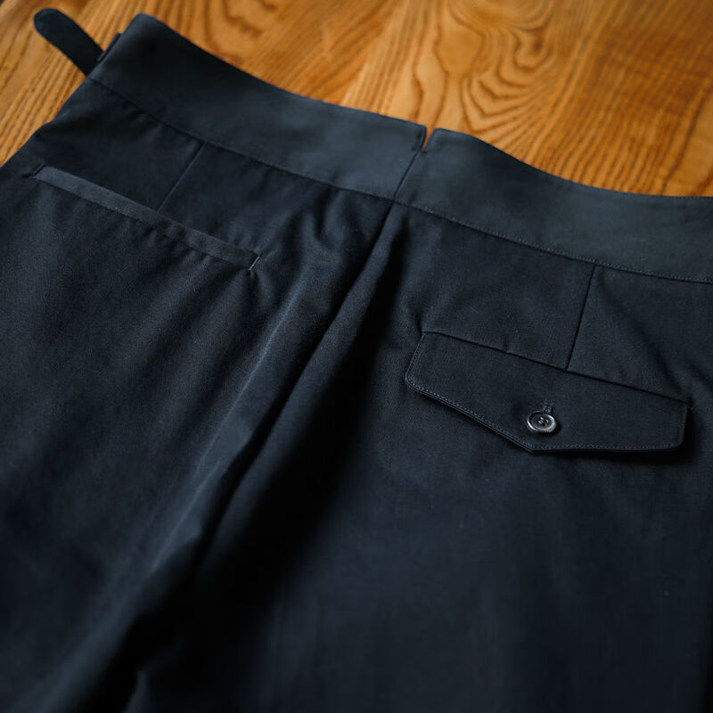 廓尔喀西裤棉质春夏男士长裤廓尔格风格复古意式直筒裤那不勒斯商务