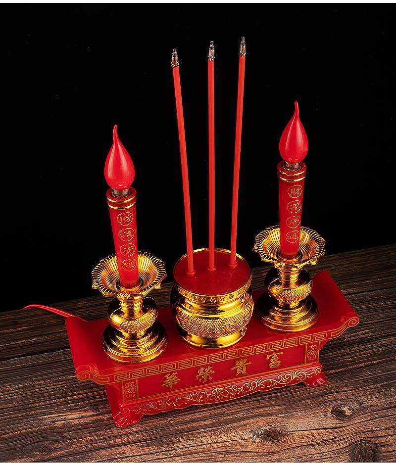 上坟电子灯清明节祭祀电子蜡烛上坟前灯祭奠祭祖用的扫墓长明灯香烛