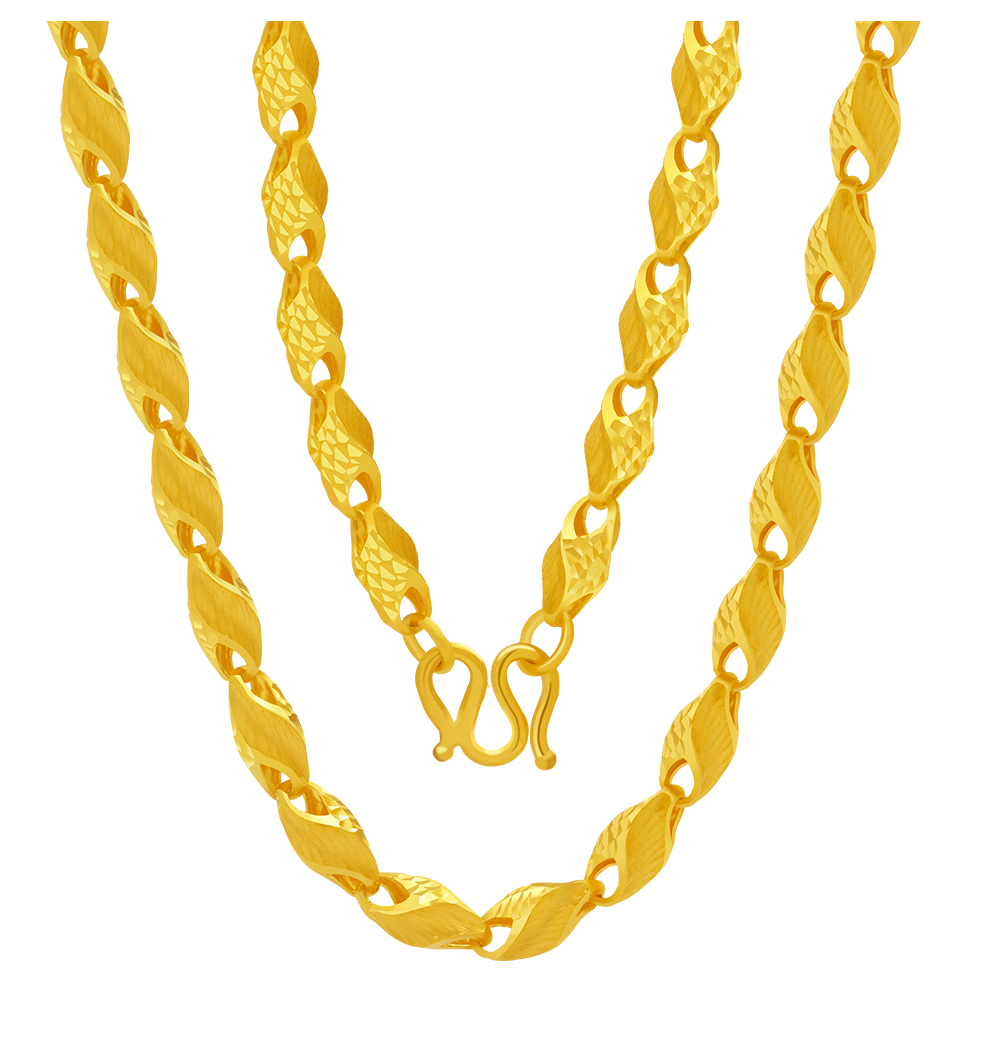 祖大福 黄金项链男加粗 999.9足金腾云链男士黄金老板链大金链子按克 