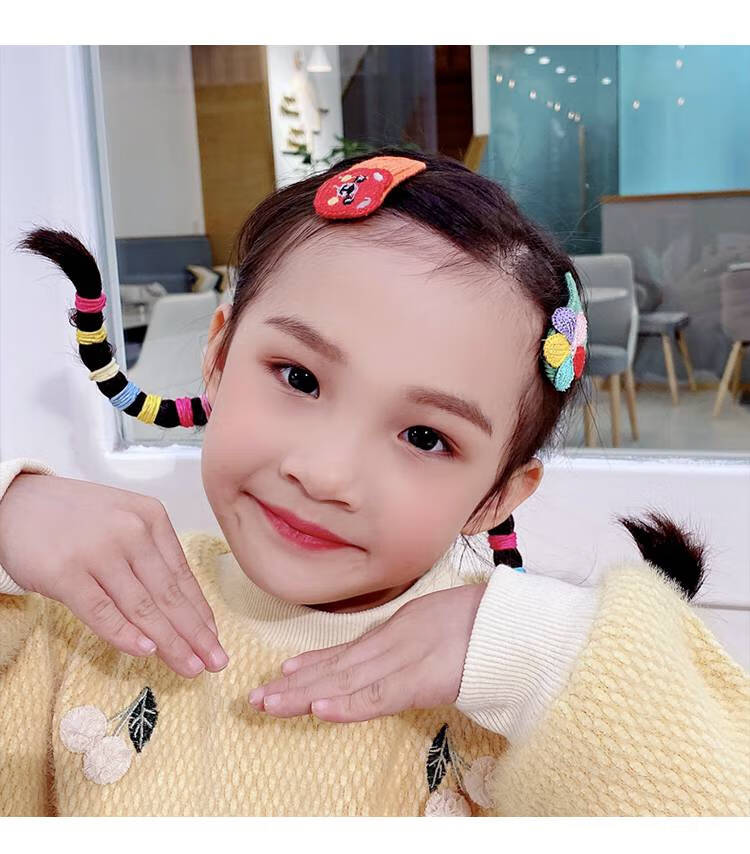 皮尔卡丹抖音网红同款儿童扎头发皮筋女不伤发女童宝宝头绳橡皮筋发圈