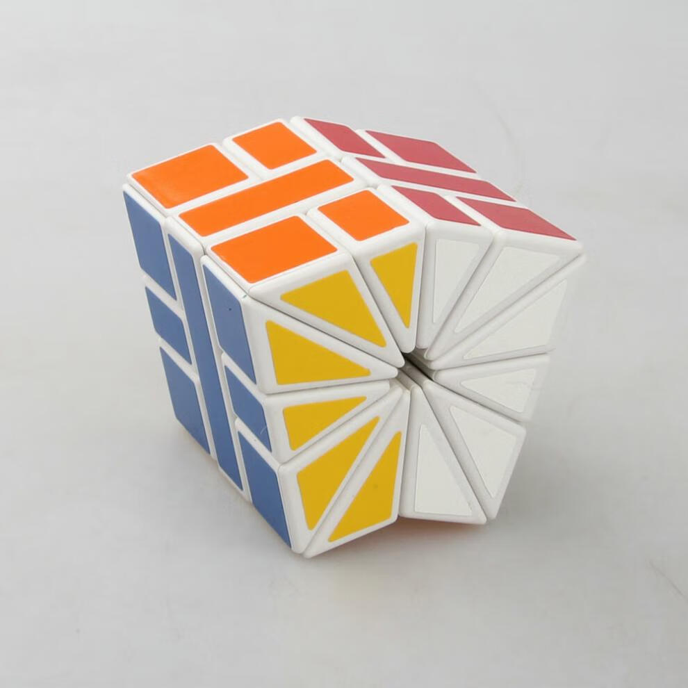 sq2魔方梯色sq2魔方白色squareii扇形魔方3层sq2白底魔方
