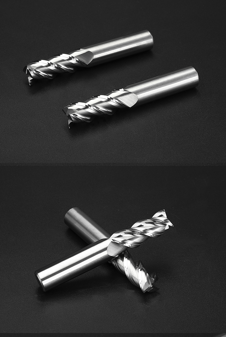 高光铝用铣刀3刃合金铣刀钨钢铣刀加长高光刀cnc刀具 4.0 6.0 8.0 2.