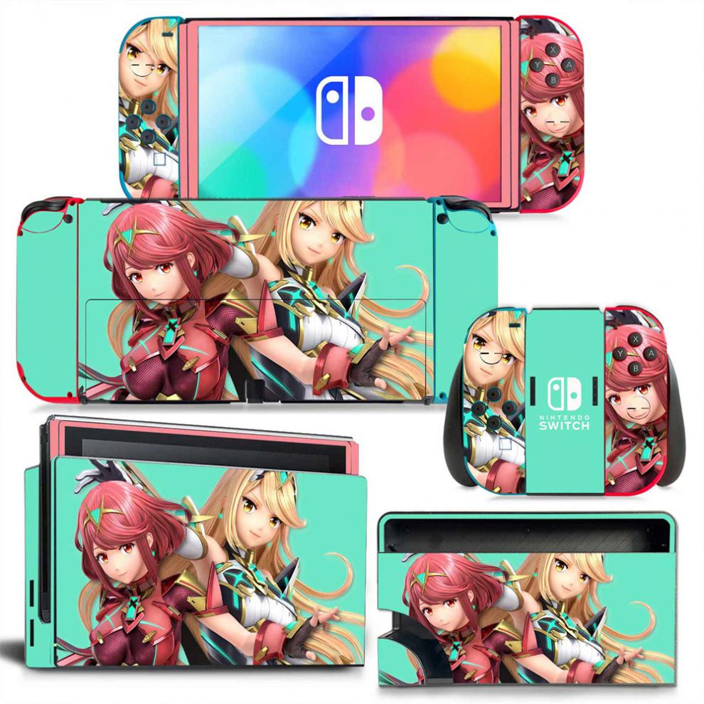 同福茂任天堂switch贴纸贴膜switch oled痛机贴充电盒手柄oled全包