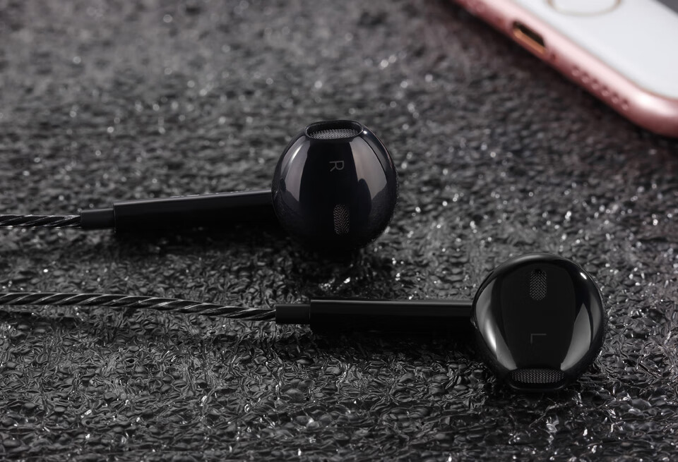 vido/原道vido原道半入耳式耳机重低音立体声游戏语音吃鸡主播直播k歌