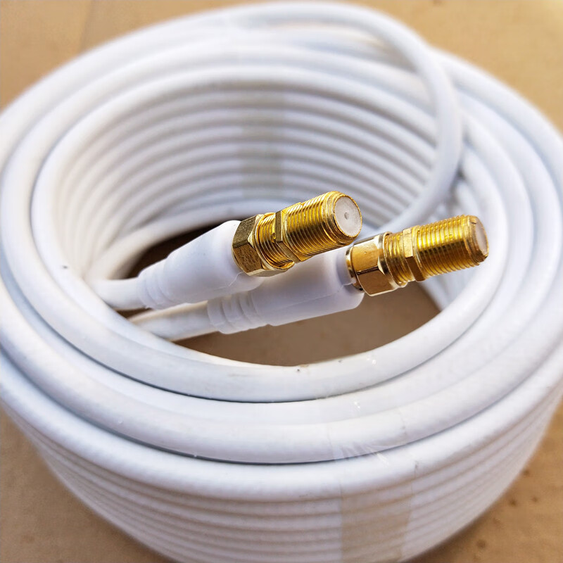 线东方有线闭路同轴数字机顶盒卫星射频连接线信号线 镀金f头 母接头