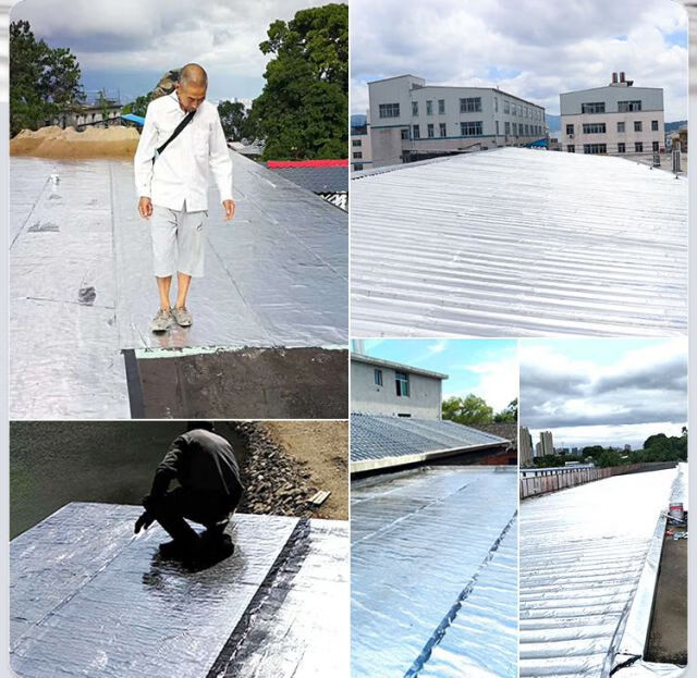 防水卷材 自粘防水卷材屋顶楼顶补漏材料平房屋顶彩钢瓦防漏沥青sbs