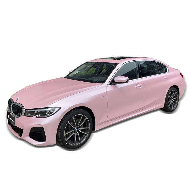 汽车改色猛男粉水晶粉色车膜胭脂粉改色膜贴膜 猛男佩奇粉/1米【图片