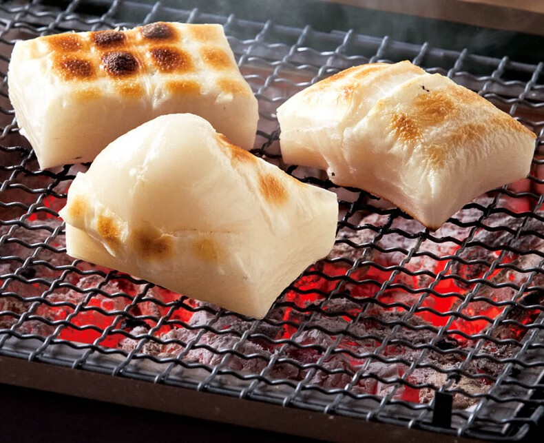 进口佐藤年糕日式城北年糕碳烤糯米年糕炭烤拉丝花福切饼火锅食材280g