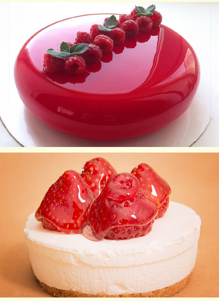 朱师傅镜面果胶1kg桶装透明果胶中性水晶果膏蛋糕水果淋面光亮膏 立高