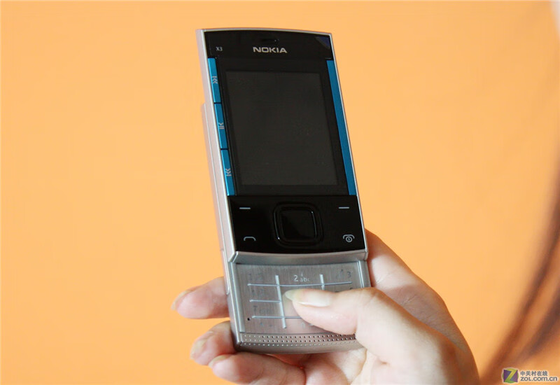 nokia诺基亚x300滑盖按键听歌怀旧收藏学生备用湖蓝色移动版套餐二128