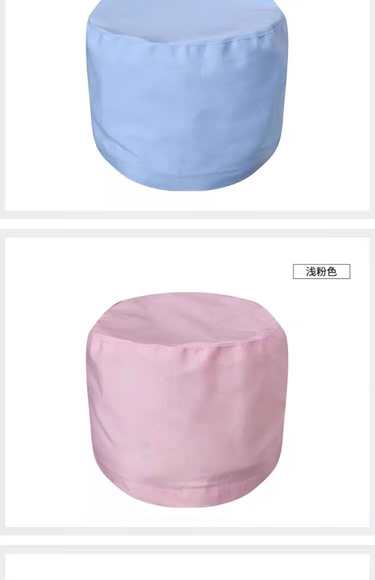 欧瑾医生圆帽白色男女医师帽 护士圆帽大夫帽 卫生帽工作帽厨师护士帽