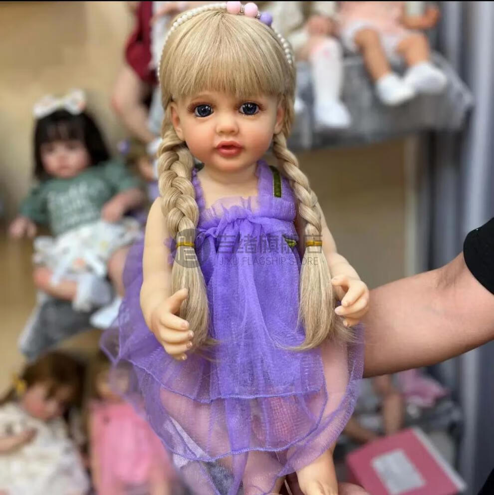 抖音同款重生娃娃仿真重生娃娃婴儿软胶硅胶可洗澡全胶洋娃娃儿童女孩