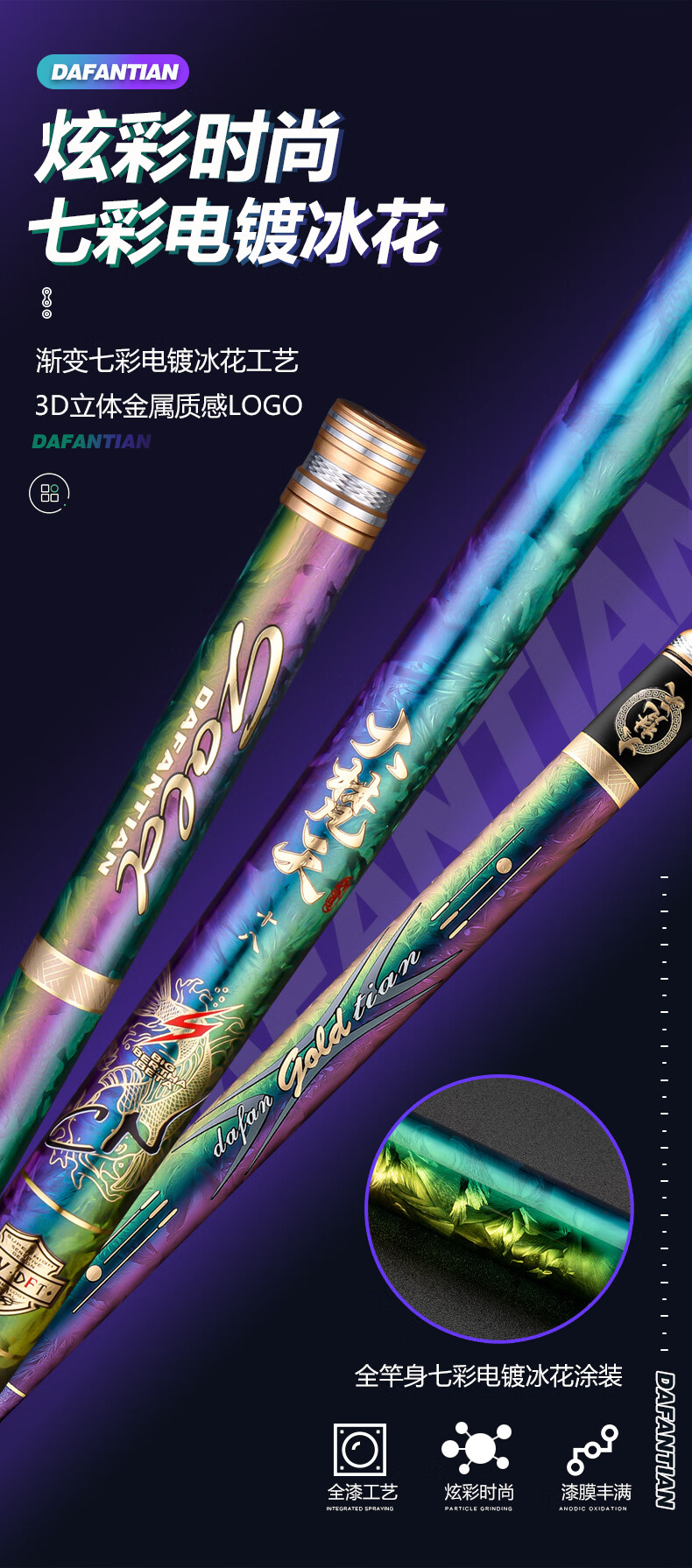 太宇大梵天黑坑钓鱼竿19调轻硬碳素综合杆鲫鲤鱼杆台钓竿手杆轻硬6h19