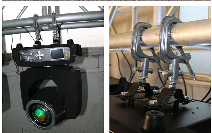 光束灯配件led灯钩铸铝大号铝灯钩舞台灯光挂钩老虎铝灯钩光速灯 黑色