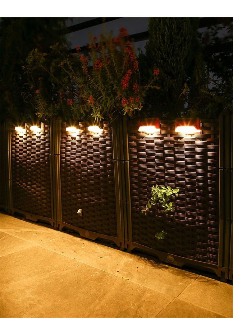 壁灯庭院户外花园阳台防水围墙栏杆栅栏走廊过道围墙灯高配版黑壳暖光