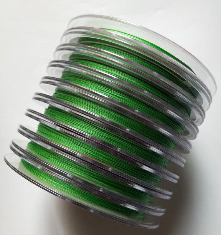 野岛pe线涂层100m连盘 8编五彩绿色线路亚船钓主线0.