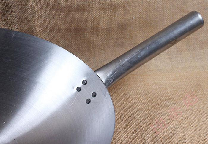 小米mi生态同款骄鹿老式锅尖底铁锅无涂层生铁锅炒锅燃气灶锅家用轻巧