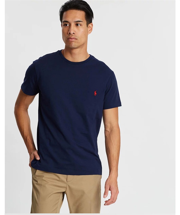 买手代购ralphlauren保罗拉夫劳伦男装纯色休闲打底棉t恤圆领短袖b2