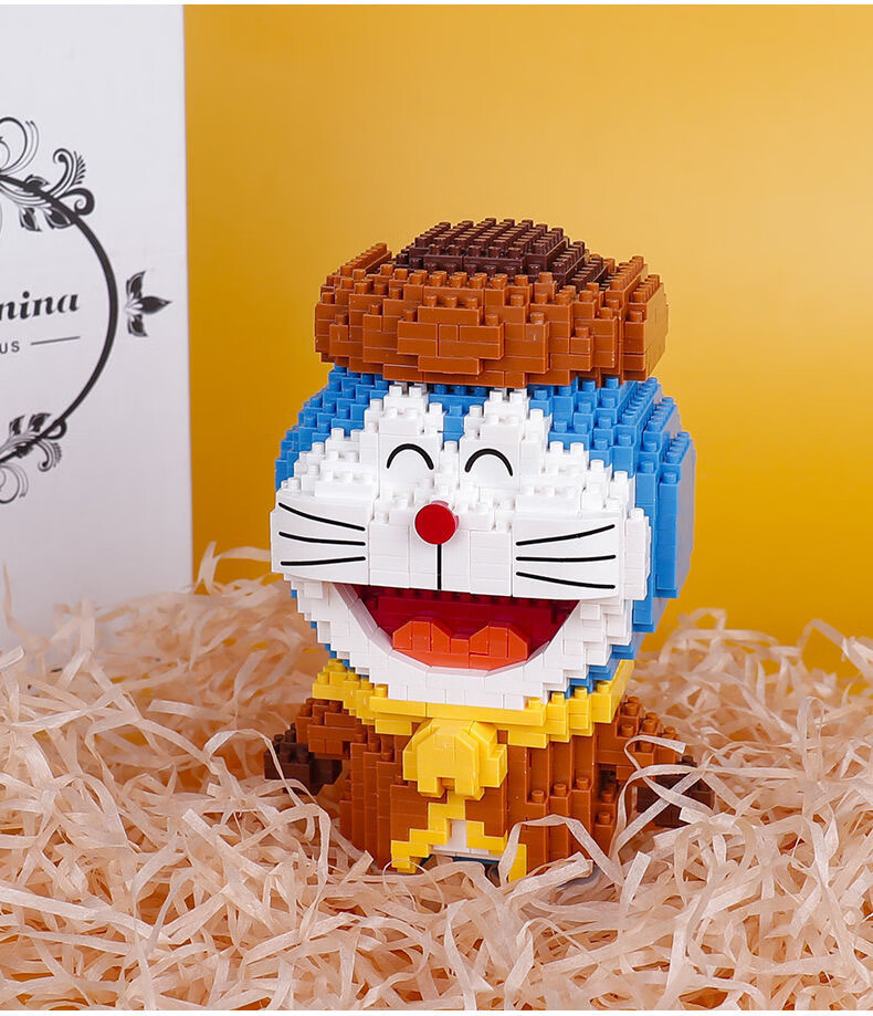 【新·品】哆啦a梦积木机器猫小颗粒拼装女孩系列叮当猫成人高难度