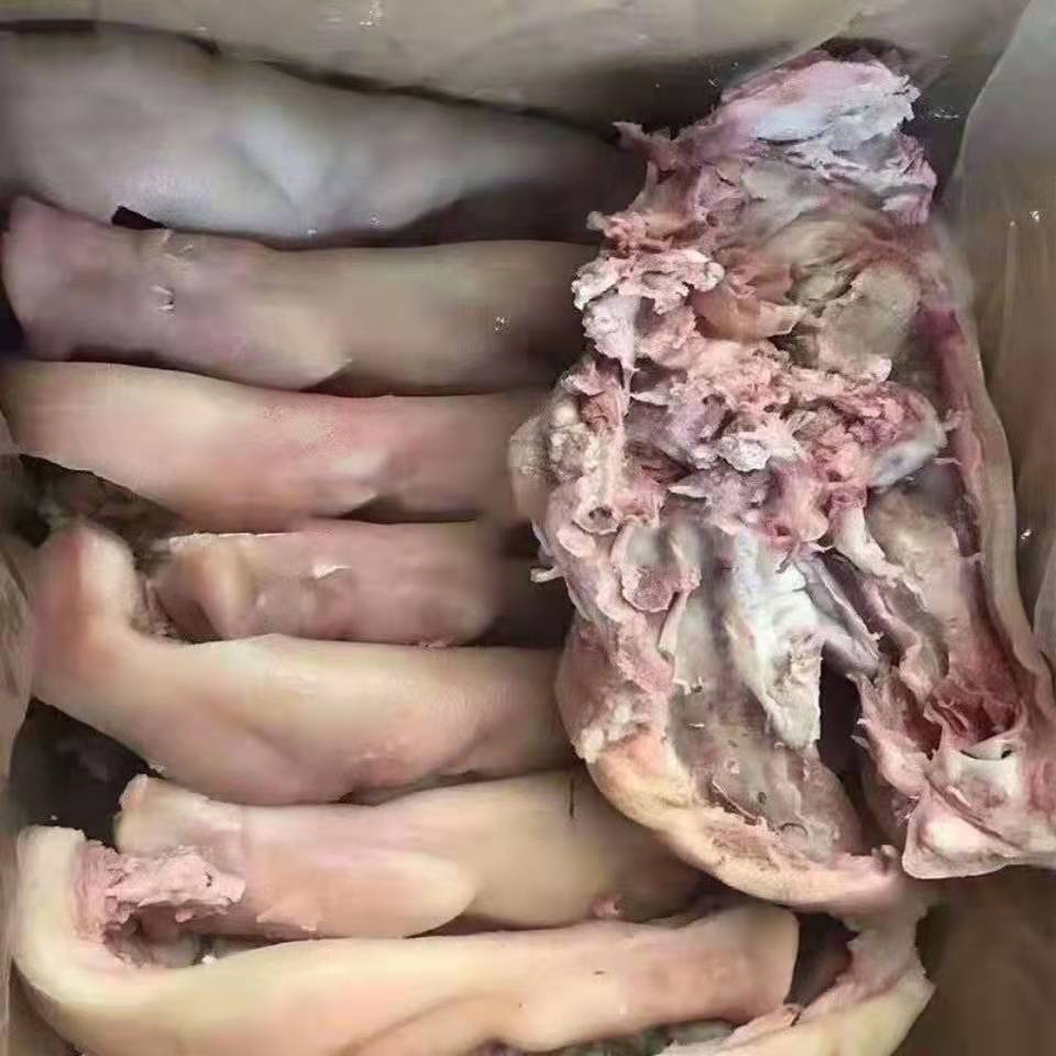 生鲜猪头肉半成品新鲜冻品半熟去骨猪半边脸无毛商用家用卤菜店用食材