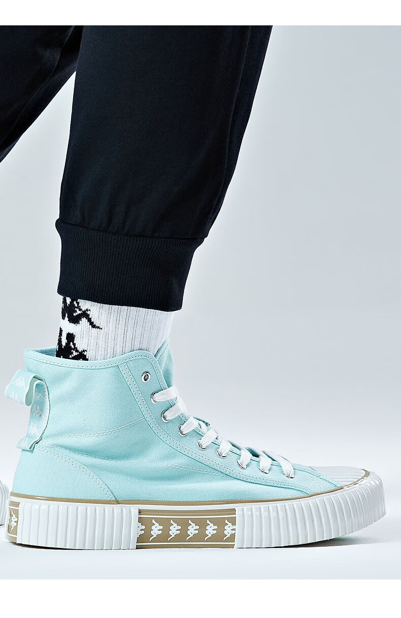 【预】kappa卡帕串标帆布鞋情侣男女休闲鞋板鞋运动鞋时尚小白鞋 美丽