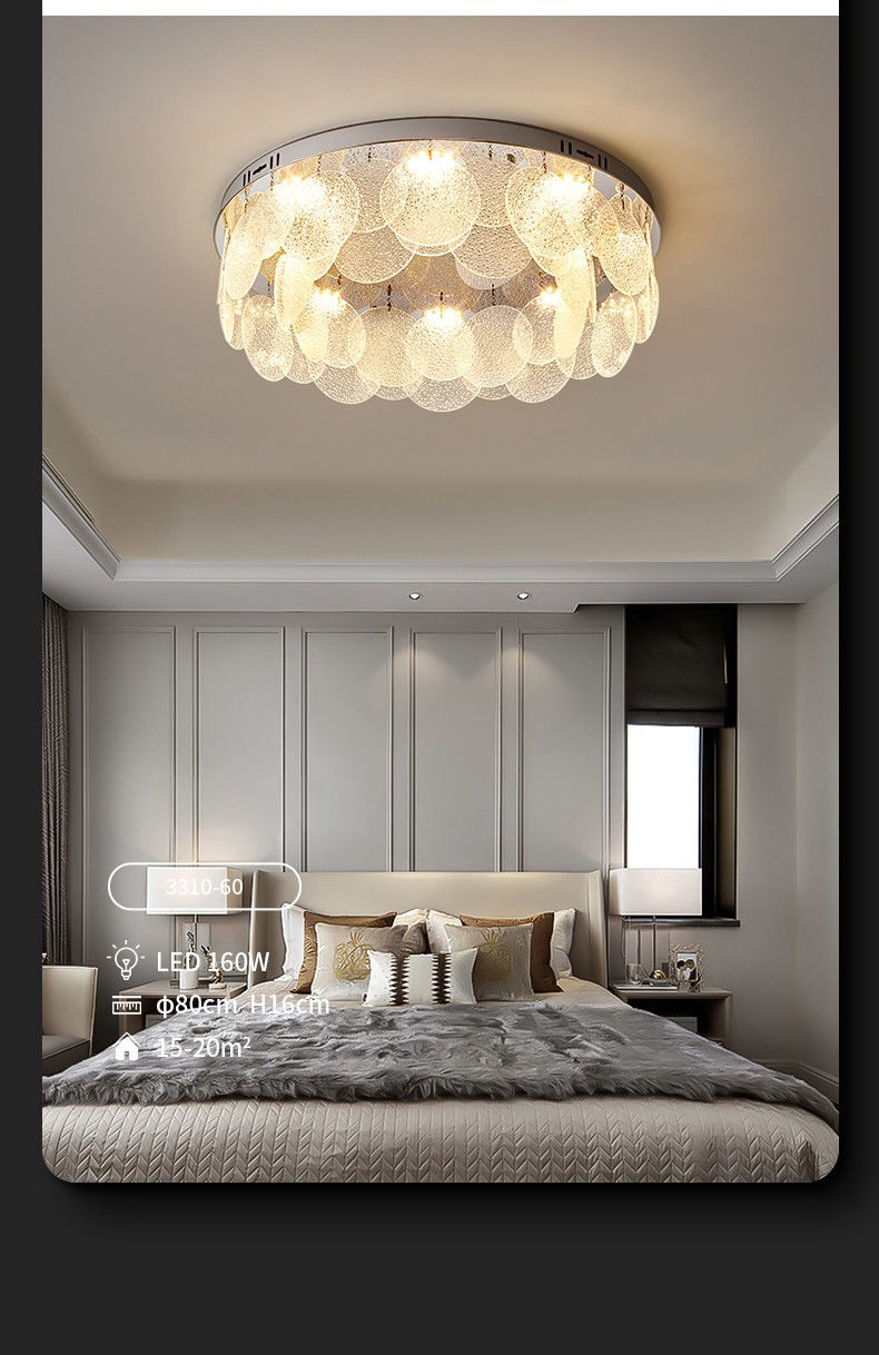 2022新款吸顶灯轻奢客厅灯豪华个性餐厅卧室灯网红ins风灯饰 三室两厅