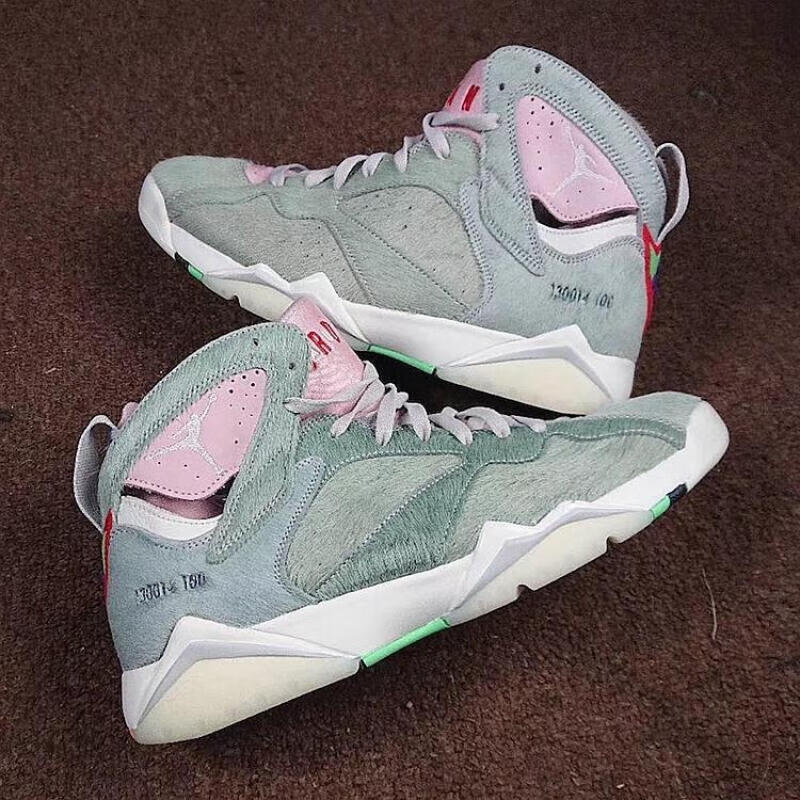 aj7紫禁之巅黑白红联名涂鸦灰粉绿灰粉绿36