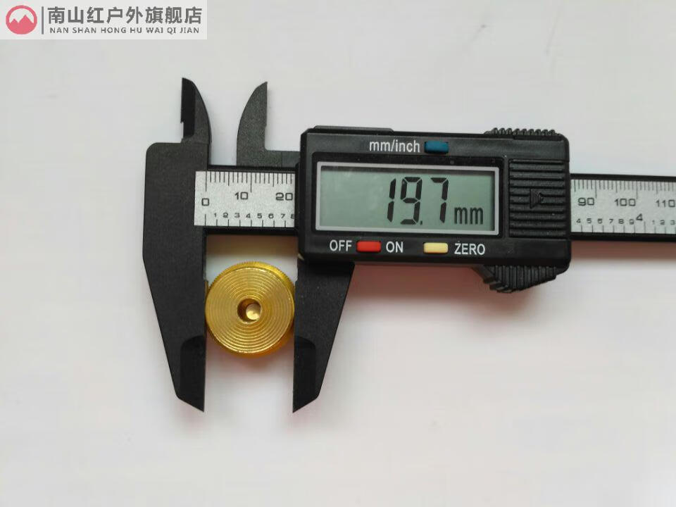 螺纹直径是这样测量的,这个是22号的19.7毫米