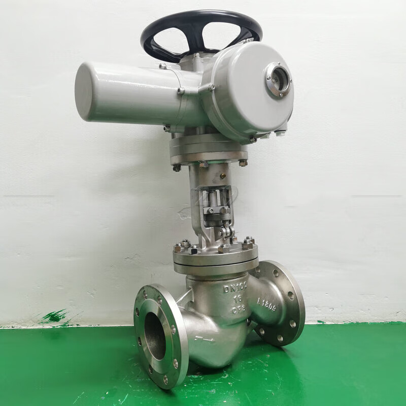 申然 不锈钢电动截止阀法兰dn150高压高温蒸汽远程防爆开关调节阀j941