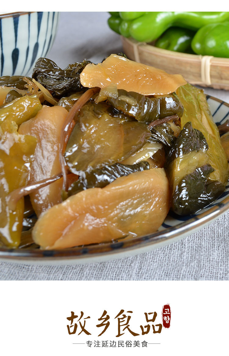 韩食府酱杂菜米村拌饭酱杂菜八宝菜朝鲜族色泡菜咸菜酱杂菜238g3袋