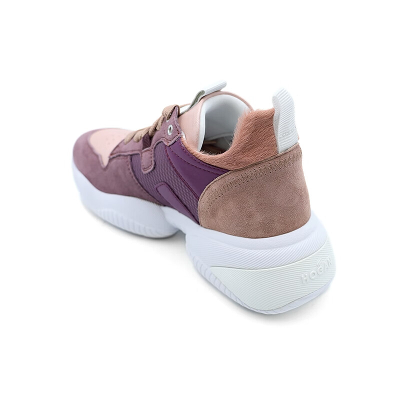 hogan霍根新款女鞋interaction运动鞋系带休闲鞋双岛鞋白色365