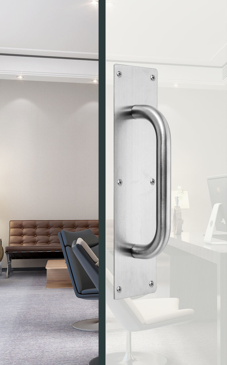 加厚不锈钢大门拉手木门明装把手防火门推拉板扶手通道逃生门把手沾运