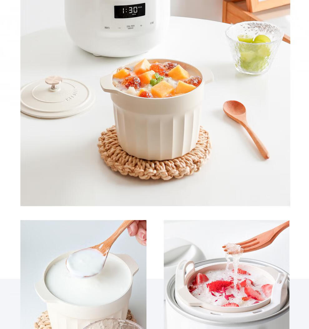 樱安娜 迷鹿小电炖锅 pot8迷你小电炖锅陶瓷煲汤家用全自动炖盅隔水炖