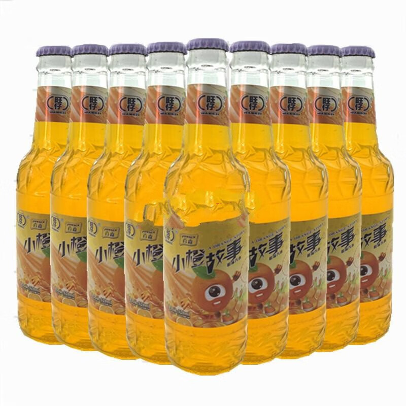 菠萝橙汁桔子汁柠檬汁果味型饮料老汽水80童年回忆小城故事橙汁6瓶