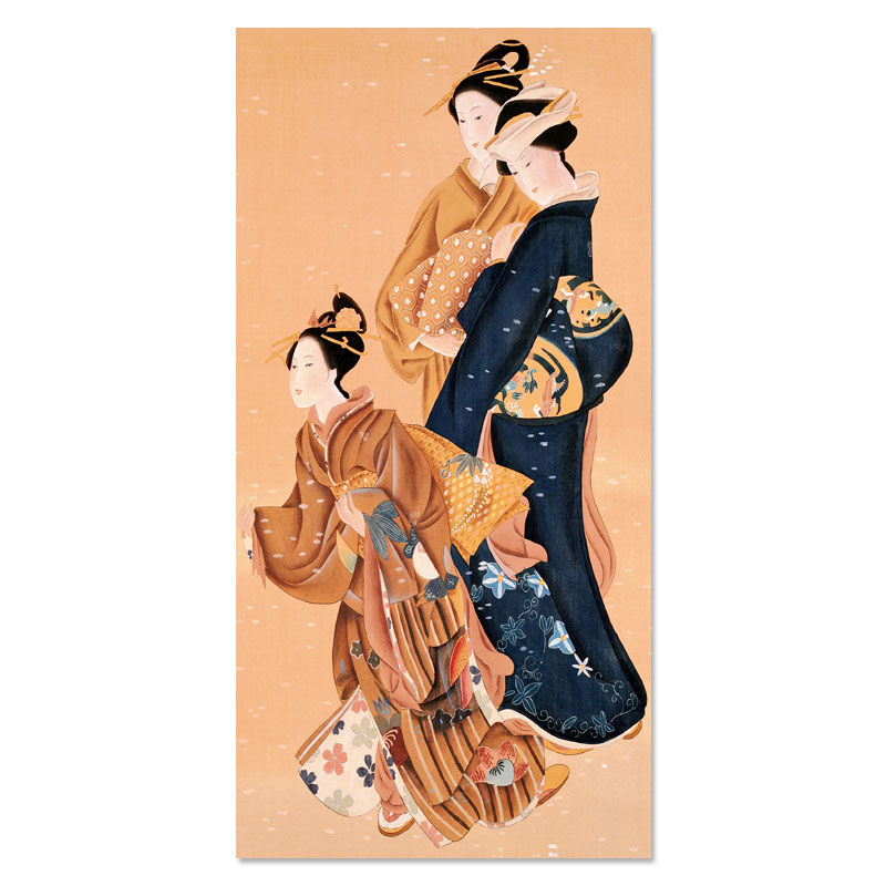 日本装饰画日式风格挂画料理店寿司店墙壁画宾馆酒店仕女图浮世绘 图4