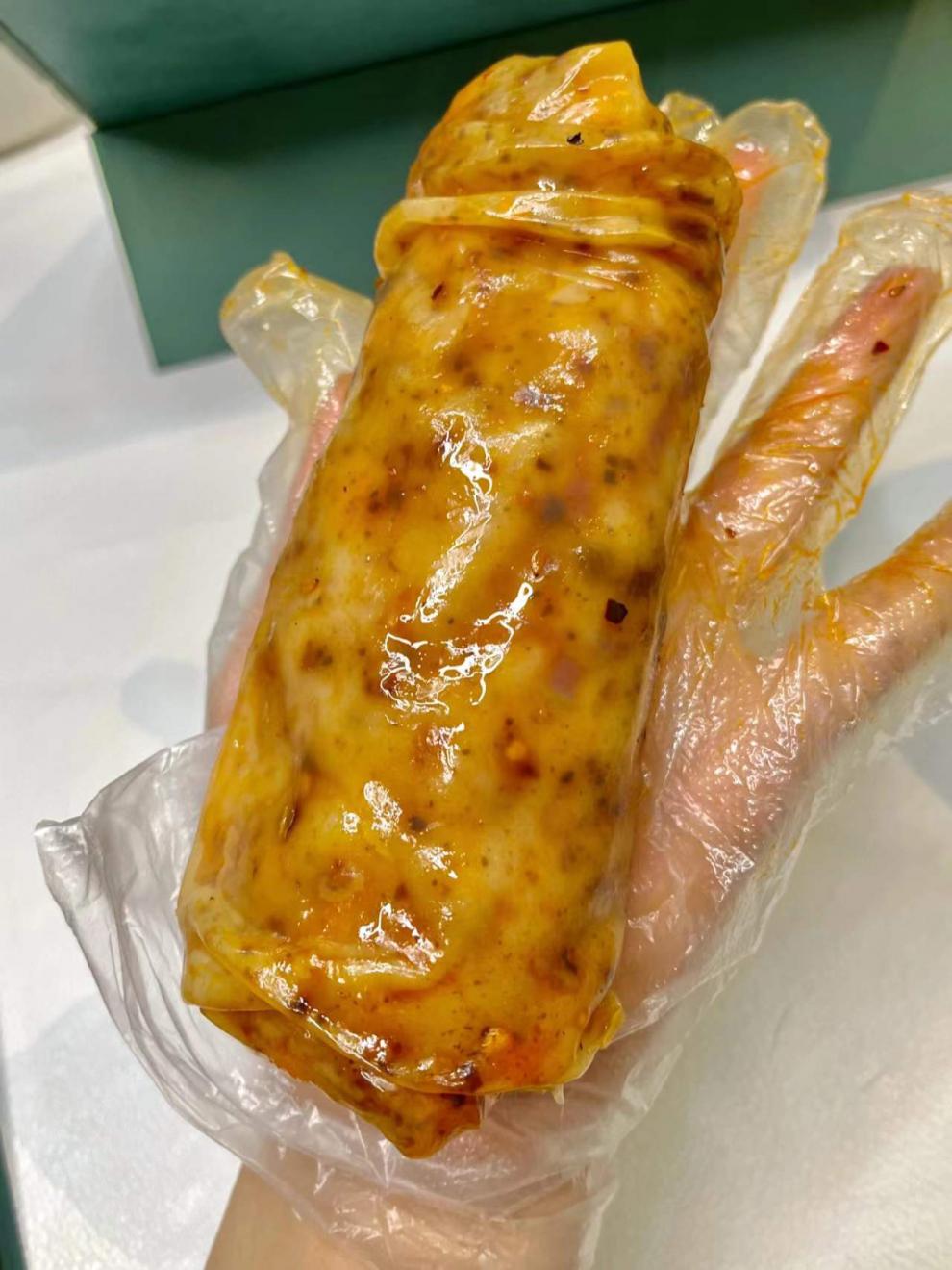 面皮诱惑濮阳美食裹凉皮安徽宿州萧县面皮方便速食水晶卷凉皮即食 8个