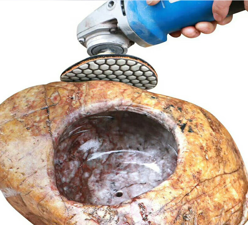 磨头抛光鹅卵石角磨机开孔器清底磨头抛光切割片石头花盆制作工具全套