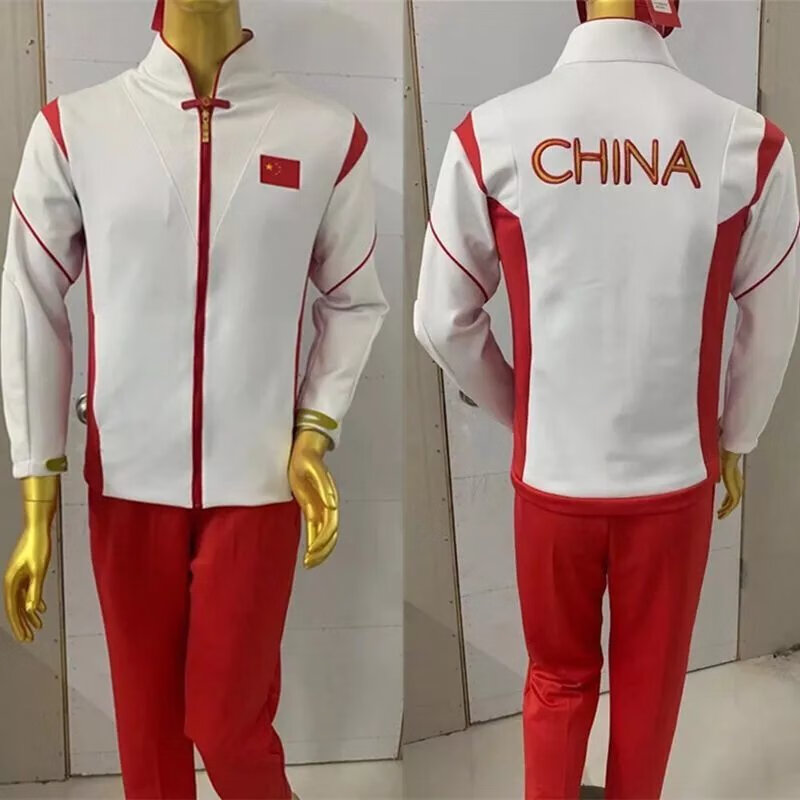 腾讯体育中国国家队运动服套装体院运动员出场服教练服连帽外套奥运会