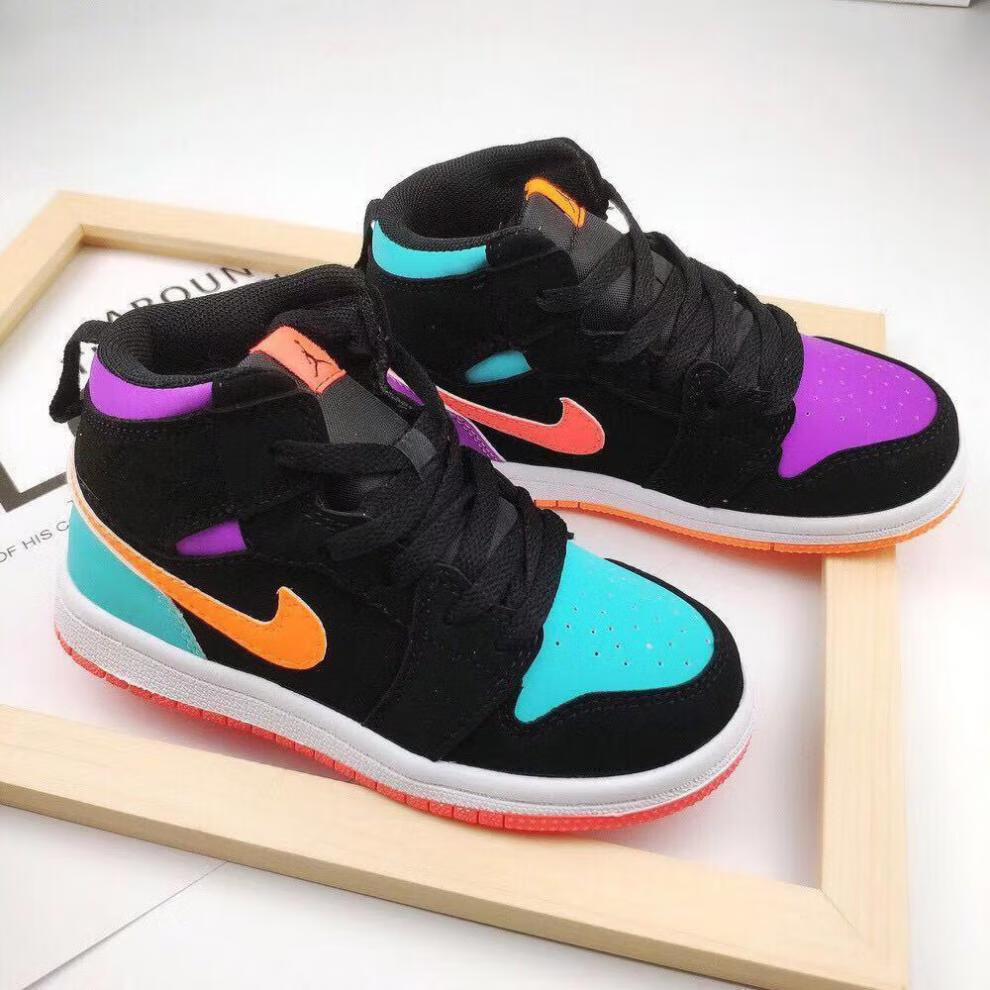 迪士尼disney旗舰aj1童鞋高帮篮球鞋乔1儿童鞋宝宝鞋大童小童aj小孩子
